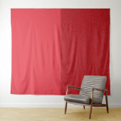 Tomato Red Tapestry Top Noise Split - Anpassbar Wandteppich (Beispiel (Horizontal))