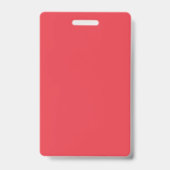 Tomato Red Texture Split Custom Abzeichen Ausweis (Rückseite)