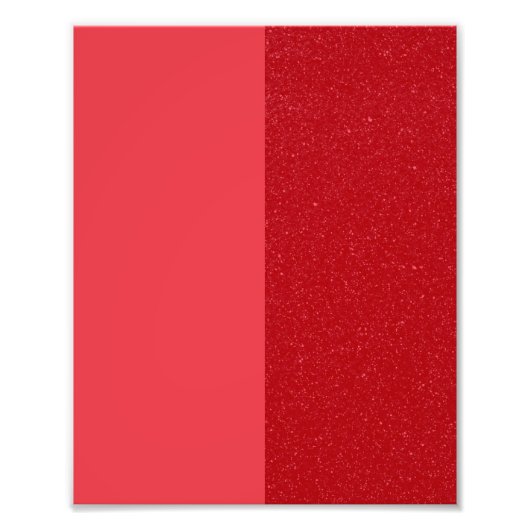 Tomato Red Textured Contrast Poster – Customizable (Vorne)