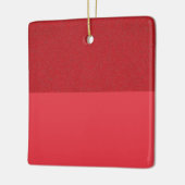 Tomato Red Textured Top Ornament - Anpassbar (Links)