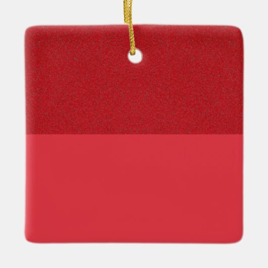 Tomato Red Textured Top Ornament - Anpassbar (Vorderseite)