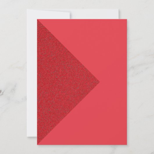 Tomato Red Triangle Focus Card - Anpassbar Save The Date (Vorderseite)
