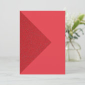 Tomato Red Triangle Focus Card - Anpassbar Save The Date (Stehend Vorderseite)