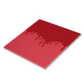 Tomato Red Tropfen Custom Keramik Tile Fliese (Seite)