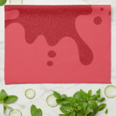 Tomato Red Tropfen Custom Küchentuch (Gefaltet)