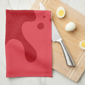 Tomato Red Tropfen Custom Küchentuch (Viertel Falte)