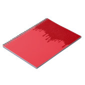 Tomato Red Tropfen Custom Spiralnotebook Notizblock (Linke Seite)