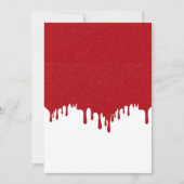 Tomato Red Tropfen Save the Date anpassbar (Vorderseite)