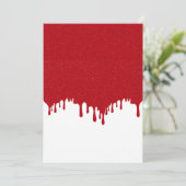 Tomato Red Tropfen Save the Date anpassbar (Stehend Vorderseite)