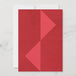 Tomato Red Twin Triangle Card - Anpassbar Save The Date
