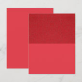 Tomato Red Two-Tone Lärm Einladung - Anpassen (Vorne/Hinten)