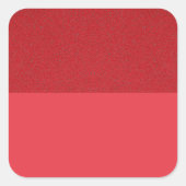 Tomato Red Two-Tone Vinyl Sticker - Anpassbar (Vorderseite)