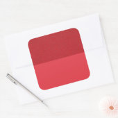 Tomato Red Two-Tone Vinyl Sticker - Anpassbar (Umschlag)