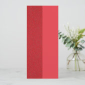Tomato Red Vertical Invite - Split Texdesign Einladung (Stehend Vorderseite)