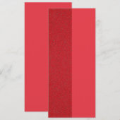 Tomato Red Vertical Invite - Split Texdesign Einladung (Vorne/Hinten)