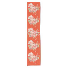 Tomato Red Wildblume Table Runner