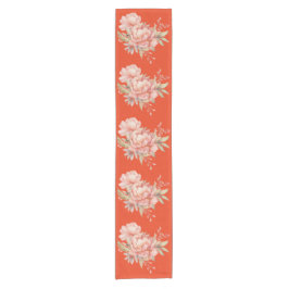 Tomato Red Wildblume Table Runner Kurzer Tischläufer