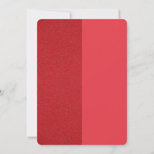 Tomato Red Zwei-Tone Textured Invitation - Custom Einladung (Vorderseite)