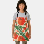 Tomato Retro Personalisiertes Muster Schürze (Insitu)