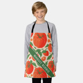 Tomato Retro Personalisiertes Muster Schürze (Getragen)