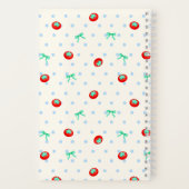Tomato Ribbon Dot Ivory Notizblock (Rückseite)