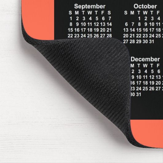 Tomato Roter Kalender 2024-2025 von Janz Mouse Pad Mousepad (Ecke)