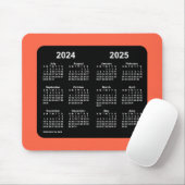 Tomato Roter Kalender 2024-2025 von Janz Mouse Pad Mousepad (Mit Mouse)