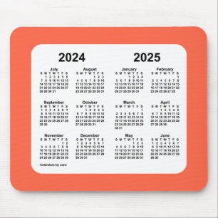 Tomato Roter Kalender 2024-2025 von Janz Mouse Pad Mousepad
