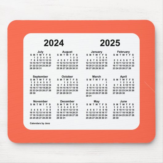 Tomato Roter Kalender 2024-2025 von Janz Mouse Pad Mousepad (Vorne)