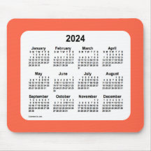 Tomato Roter Kalender 2024 von Janz Mouse Pad