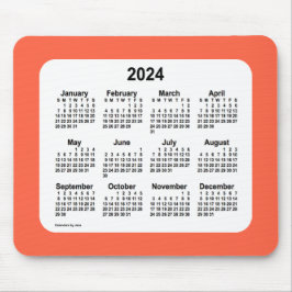 Tomato Roter Kalender 2024 von Janz Mouse Pad Mousepad