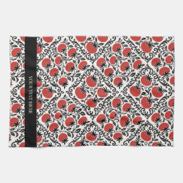 Tomato Rustic Farmhouse French Country  Geschirrtuch