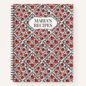 Tomato Rustic Farmhouse French Country Recipe Notizblock (Vorderseite)