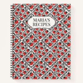 Tomato Rustic Farmhouse French Country Recipe Notizblock