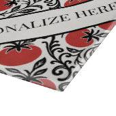 Tomato Rustic Farmhouse French Country  Schneidebrett (Ecke)
