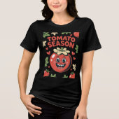 Tomato Saison Funny Tomato Garten Gemüse Tri-Blend Shirt (Vorderseite)