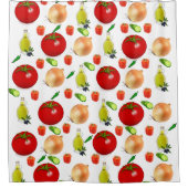 Tomato Salad Dusche Vorhang (Vorderseite)