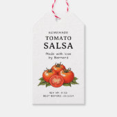 Tomato Salsa label Geschenkanhänger (Vorderseite)