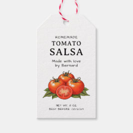Tomato Salsa label Geschenkanhänger