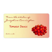Tomato Sauce Canning Labels (Vorne)