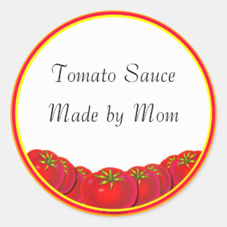 Tomato Sauce Custom Canning Labels Runder Aufkleber