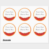 Tomato Sauce Custom Canning Labels Runder Aufkleber (Blatt)