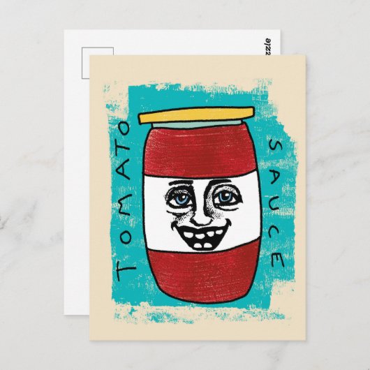 Tomato Sauce Postcard Postkarte (Vorne/Hinten)