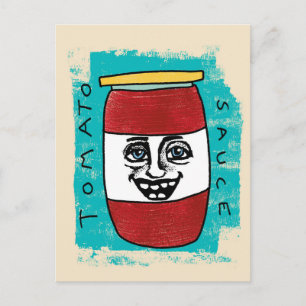 Tomato Sauce Postcard Postkarte