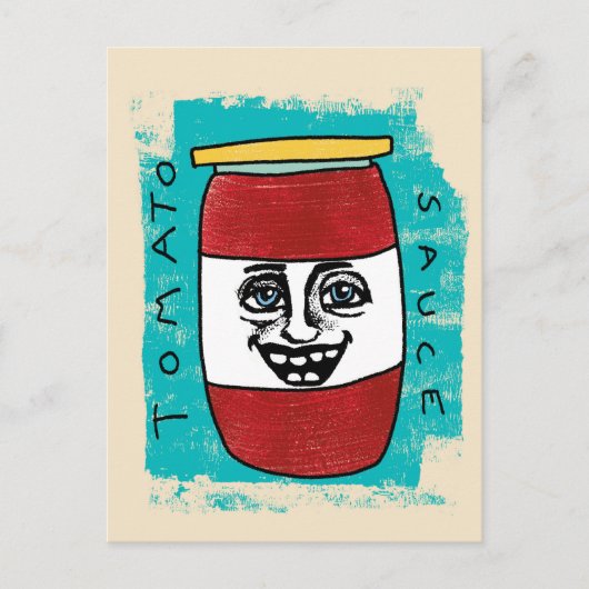 Tomato Sauce Postcard Postkarte (Vorderseite)