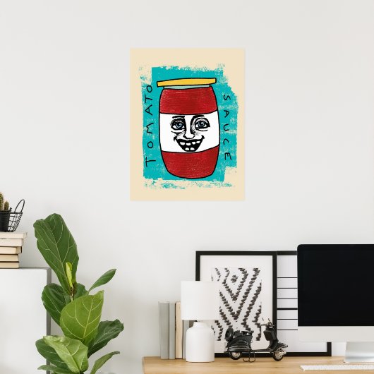 Tomato Sauce Poster Wall Art (Heimbüro)