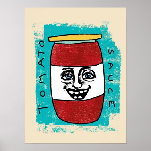 Tomato Sauce Poster Wall Art (Vorne)