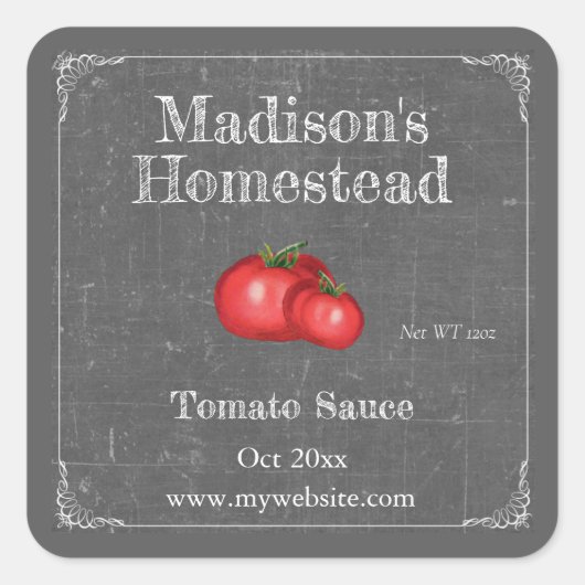 Tomato Sauce | Square Sticker (Vorderseite)