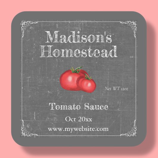 Tomato Sauce | Square Sticker