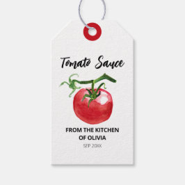 Tomato Sauce Watercolor Geschenkanhänger
